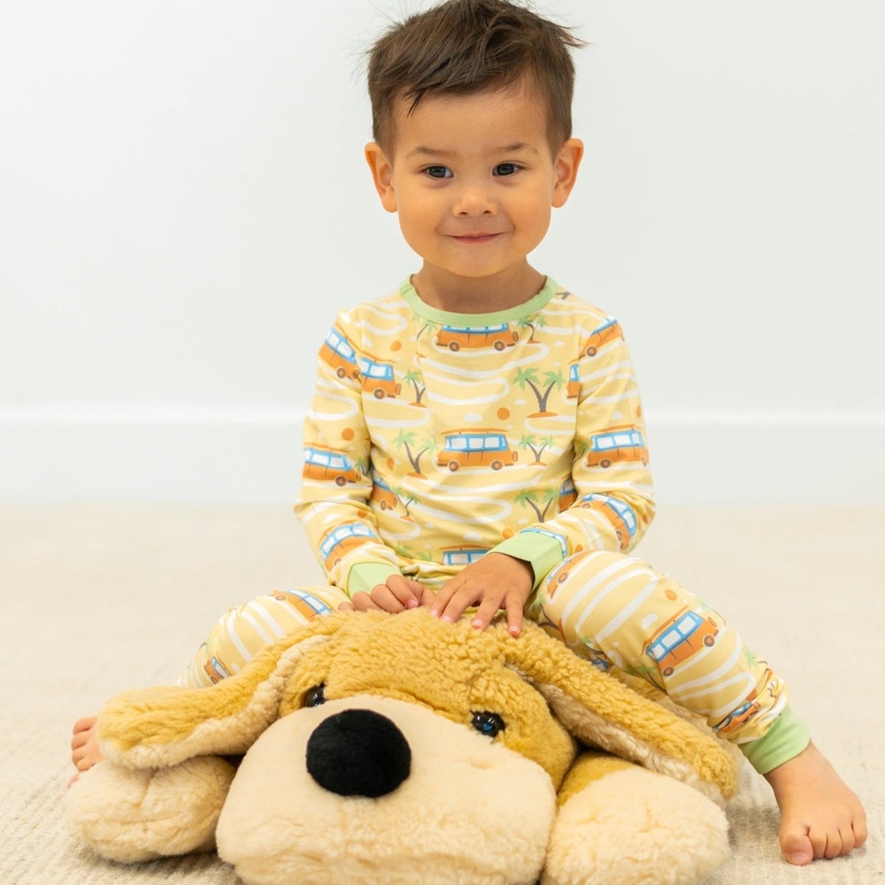 Sweet Bamboo Big Kid Pajama Surf Van Print Size 6